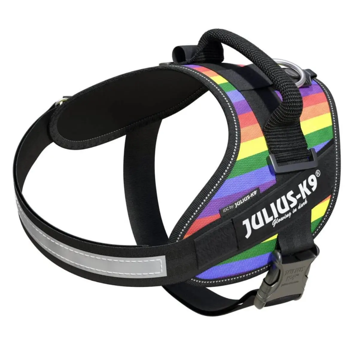 JULIUS-K9 IDC Power Patterned, ham caini JULIUS-K9 IDC Power, ham caini, 2XL, 40-70kg, curcubeu
