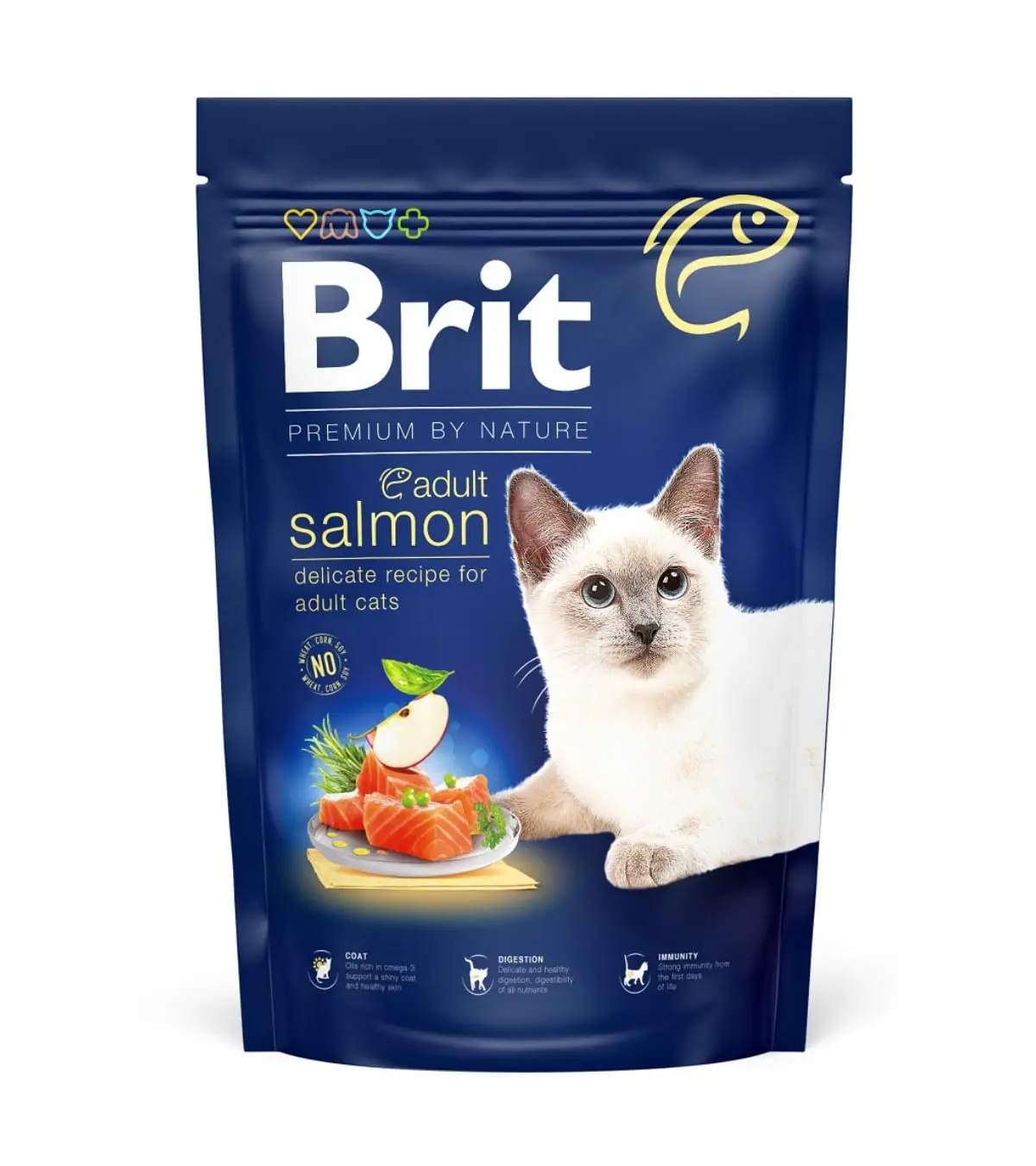 BRIT Premium by Nature, Somon, hrana uscata pisici, 1.5kg - Image 2