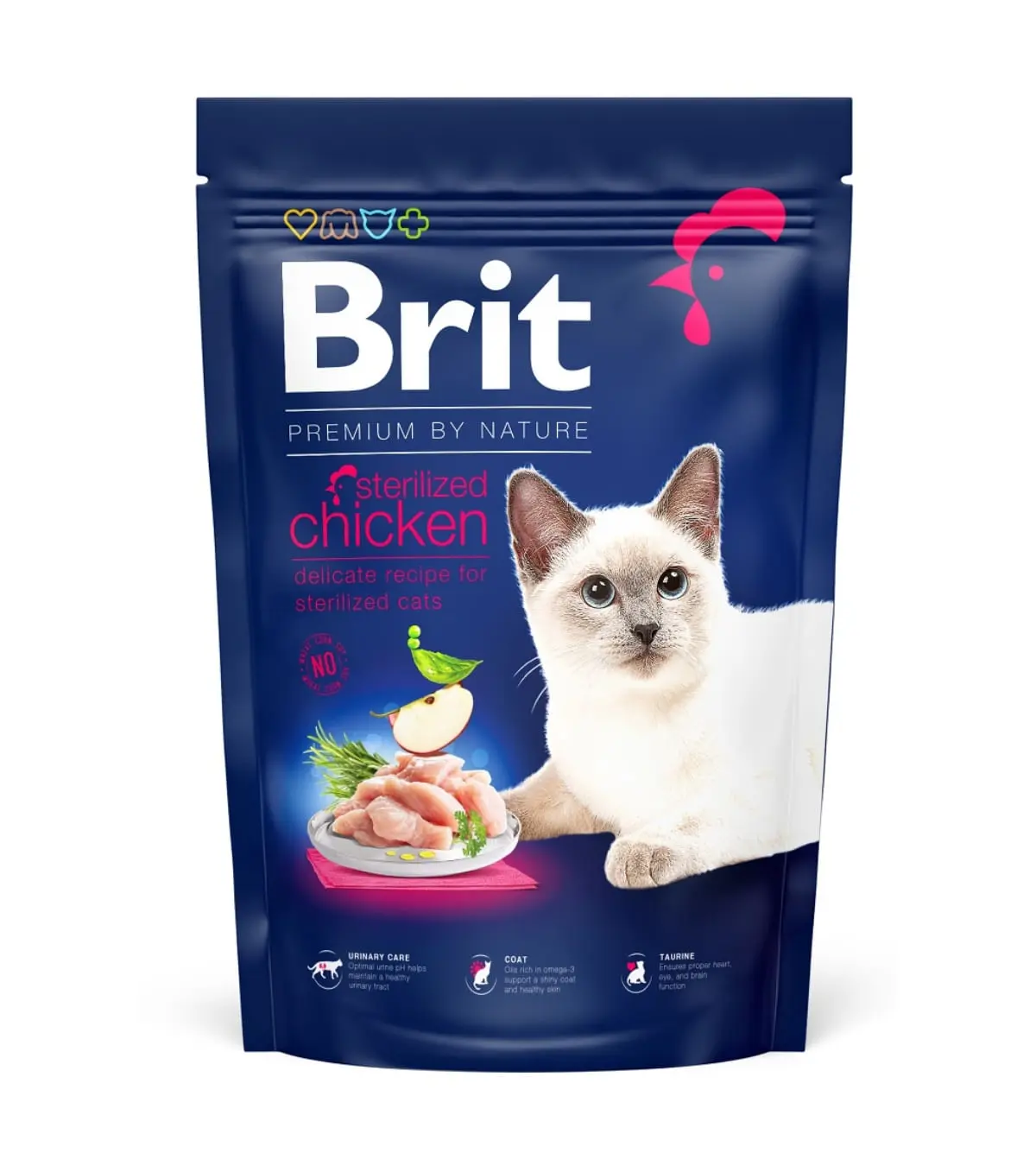 BRIT Premium by Nature Sterilised, Pui, hrana uscata pisici, 1.5kg - Image 2