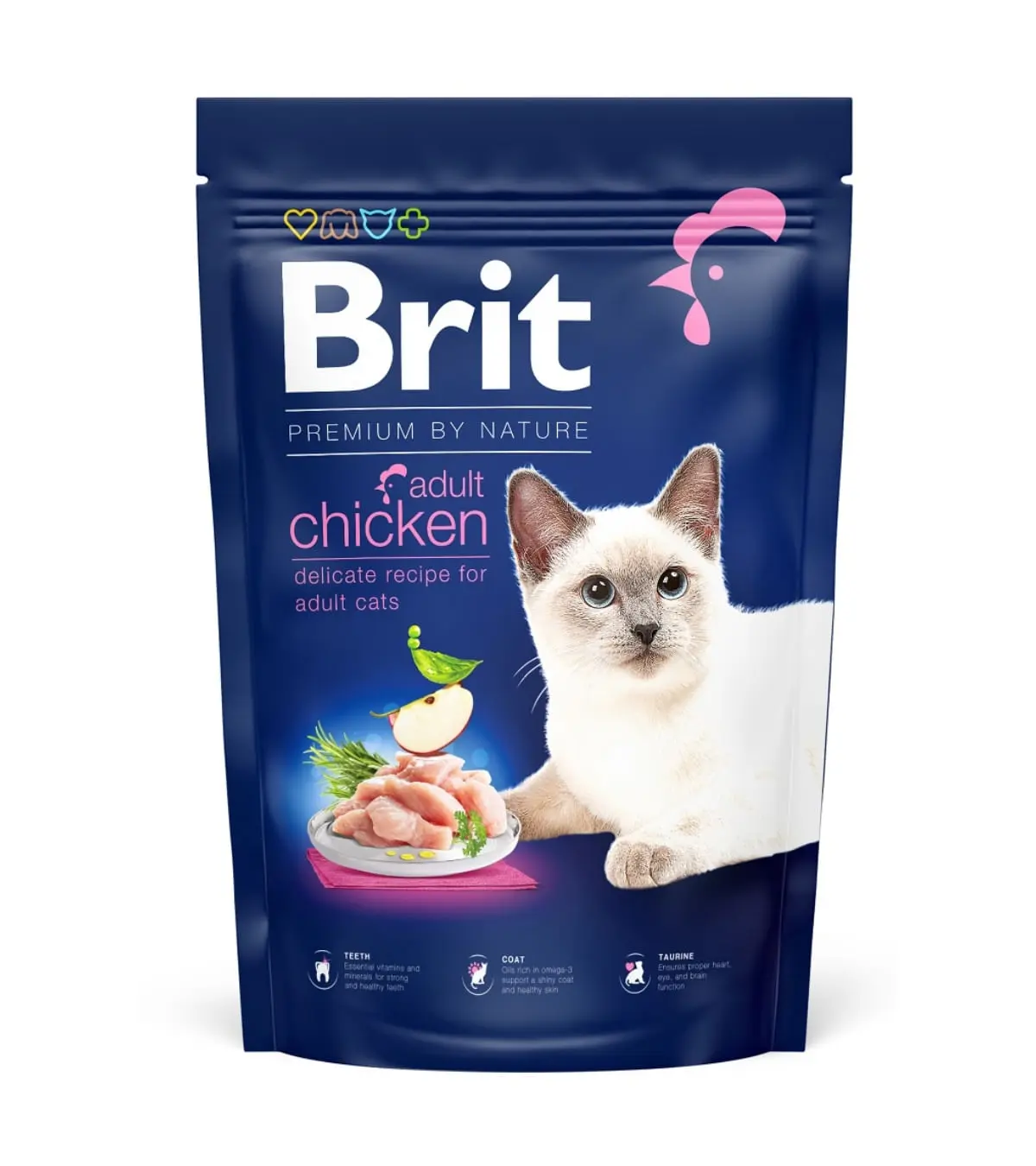 BRIT Premium by Nature, Pui, hrana uscata pisici, 1.5kg - Image 2