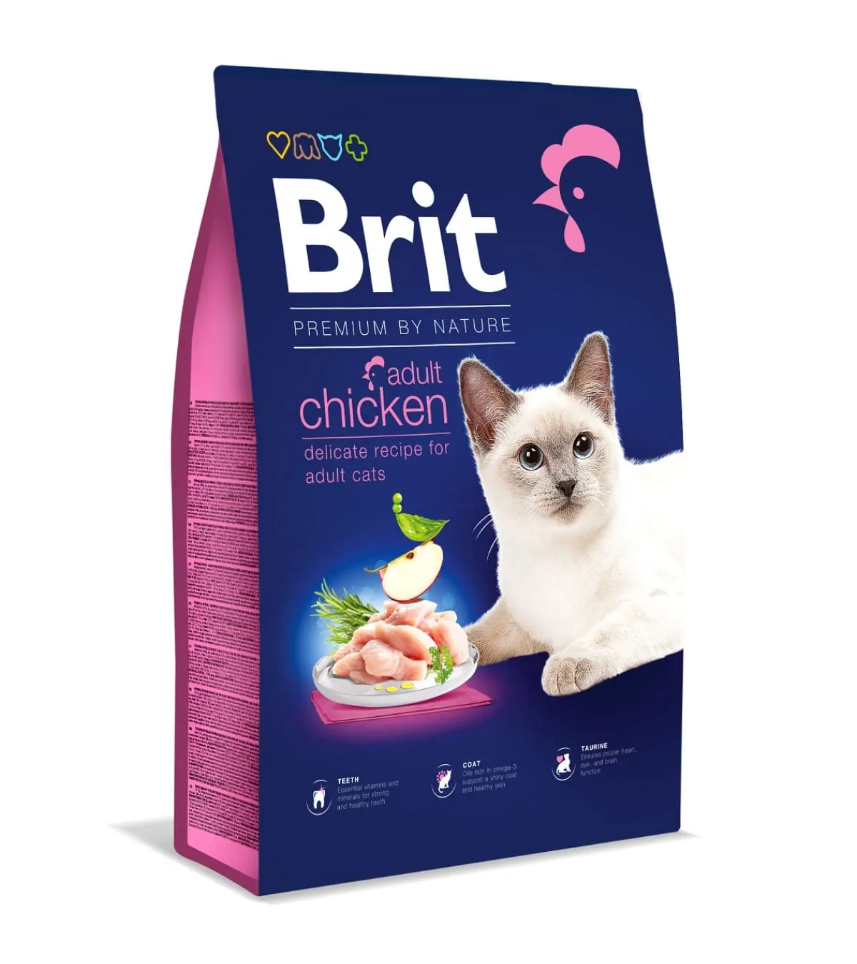 BRIT Premium by Nature, Pui, hrana uscata pisici, 8kg - Image 2