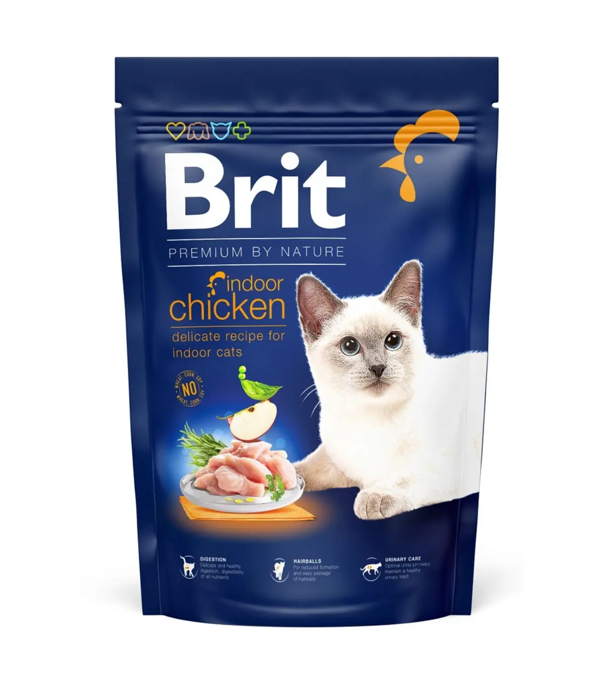 BRIT Premium by Nature Indoor, Pui, hrana uscata pisici de interior, 1.5kg