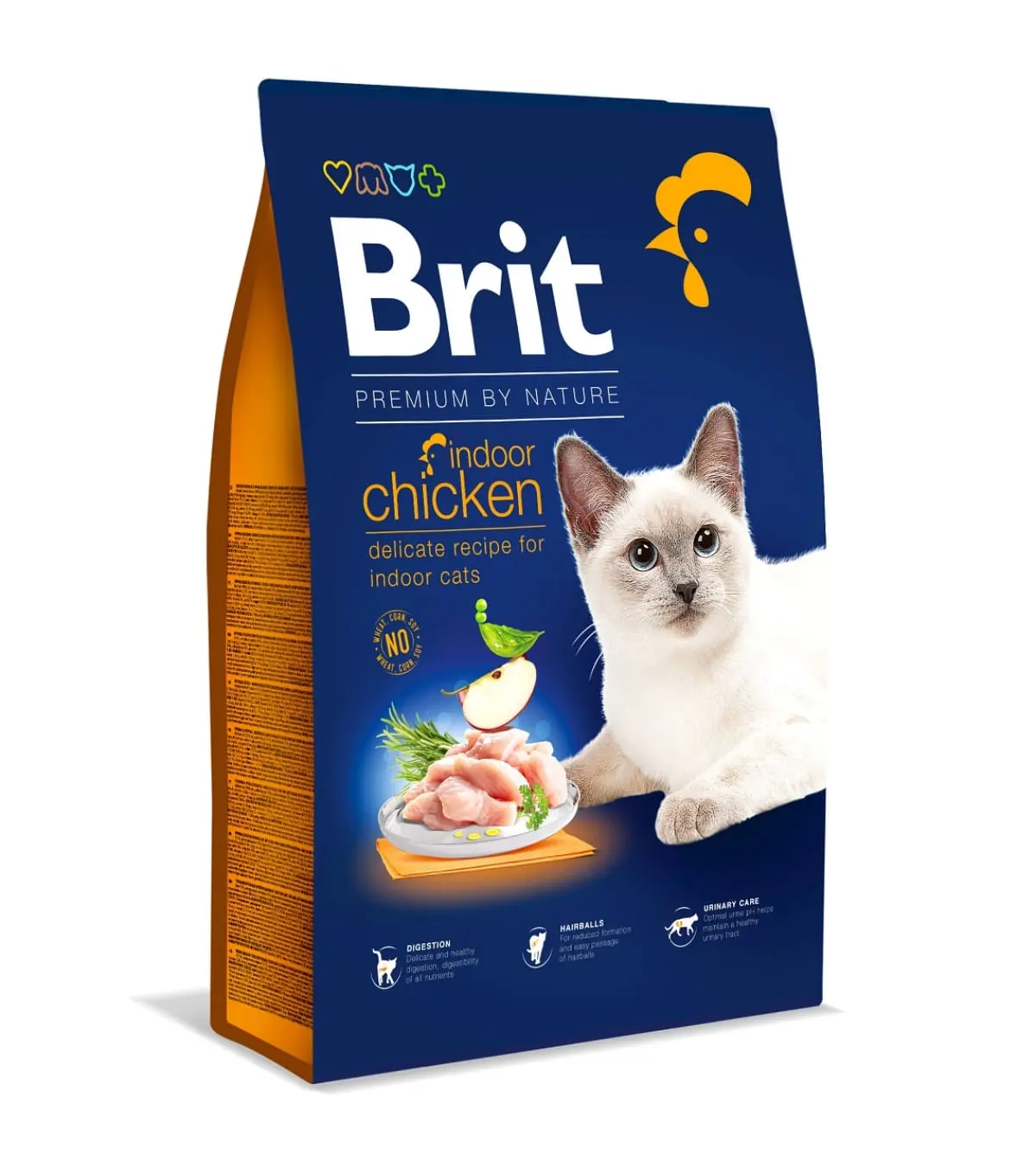 BRIT Premium by Nature Indoor, Pui, hrana uscata pisici de interior, 8kg