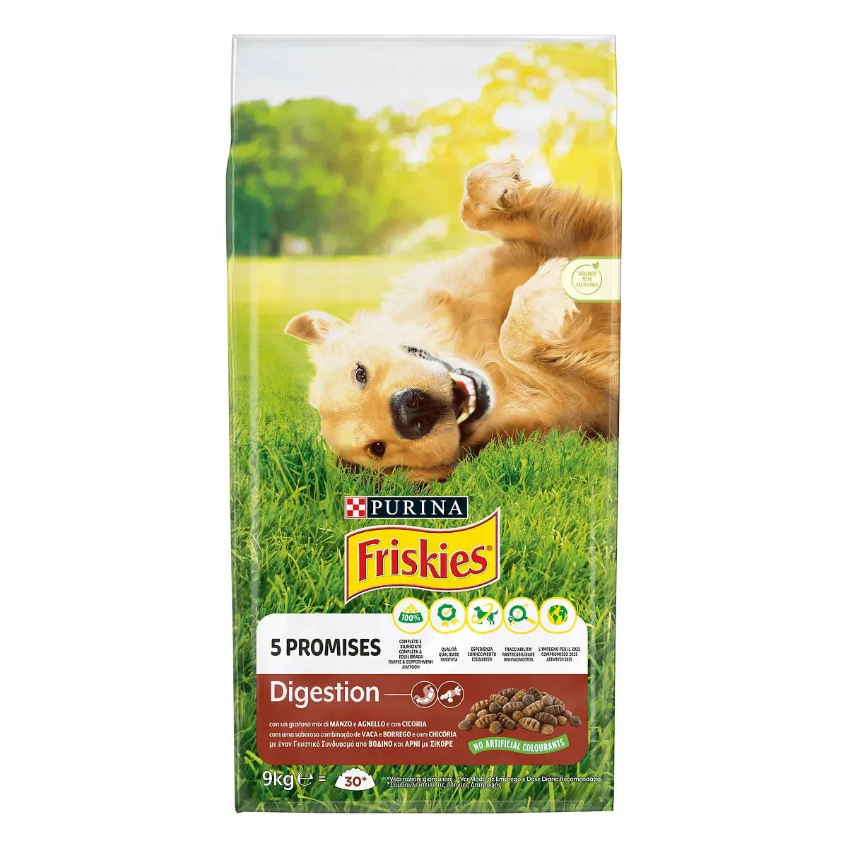 PURINA Friskies Digestion, Vita si Miel cu Cicoare, hrana uscata caini, sensibilitati digestive, 9kg