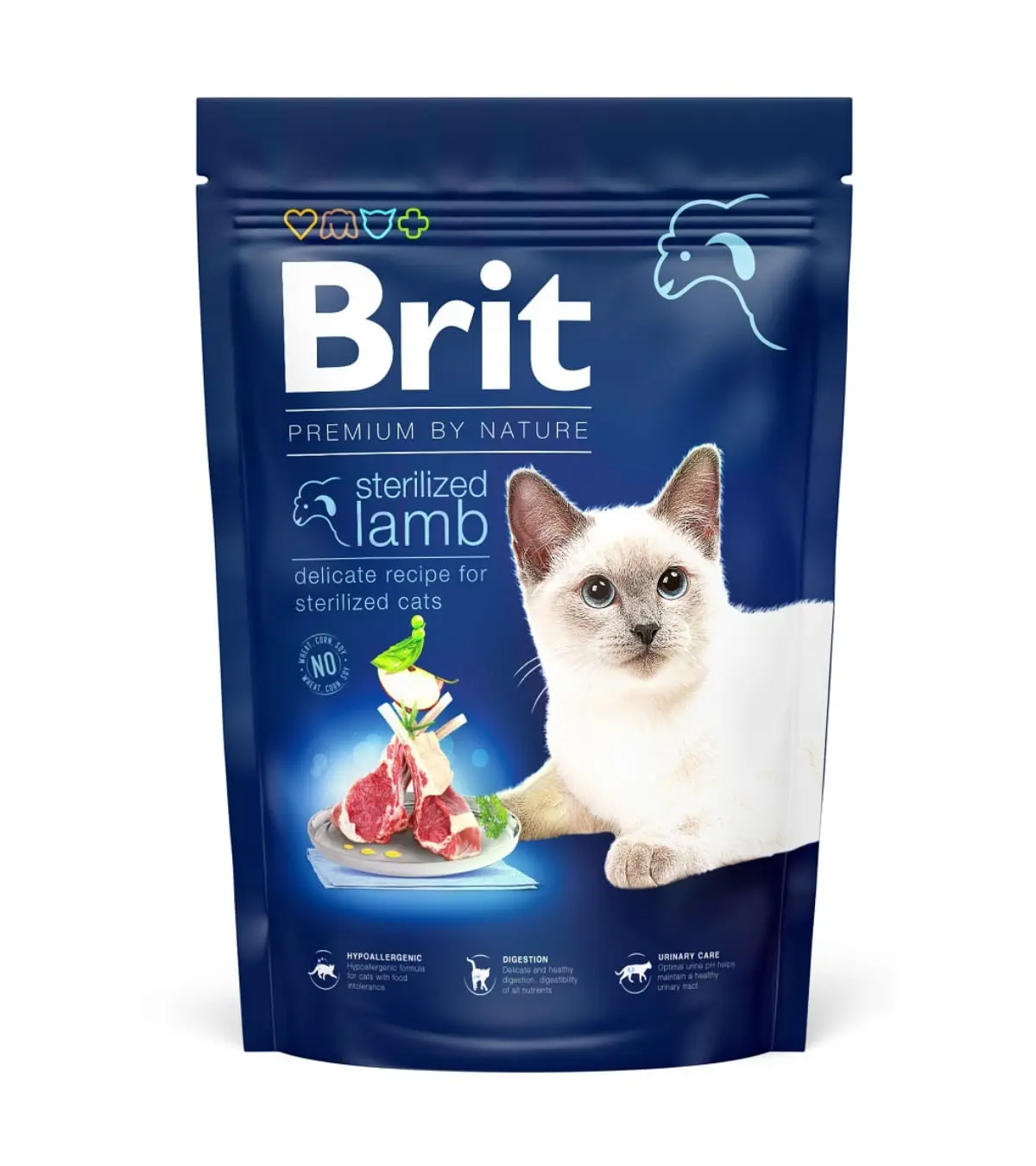 BRIT Premium by Nature Sterilized, Miel, hrana uscata pisici sterilizate, 1.5kg