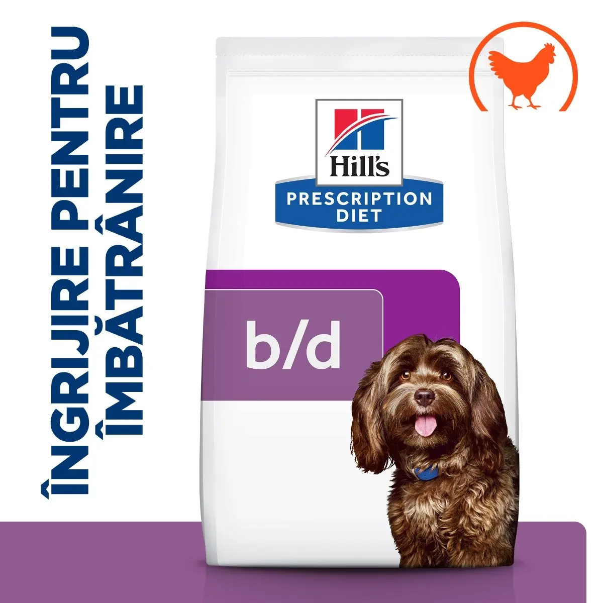HILL'S Prescription Diet b/d Ageing and Alertness Care, Pui, dieta veterinara caini senior, hrana uscata, 12kg - Image 7