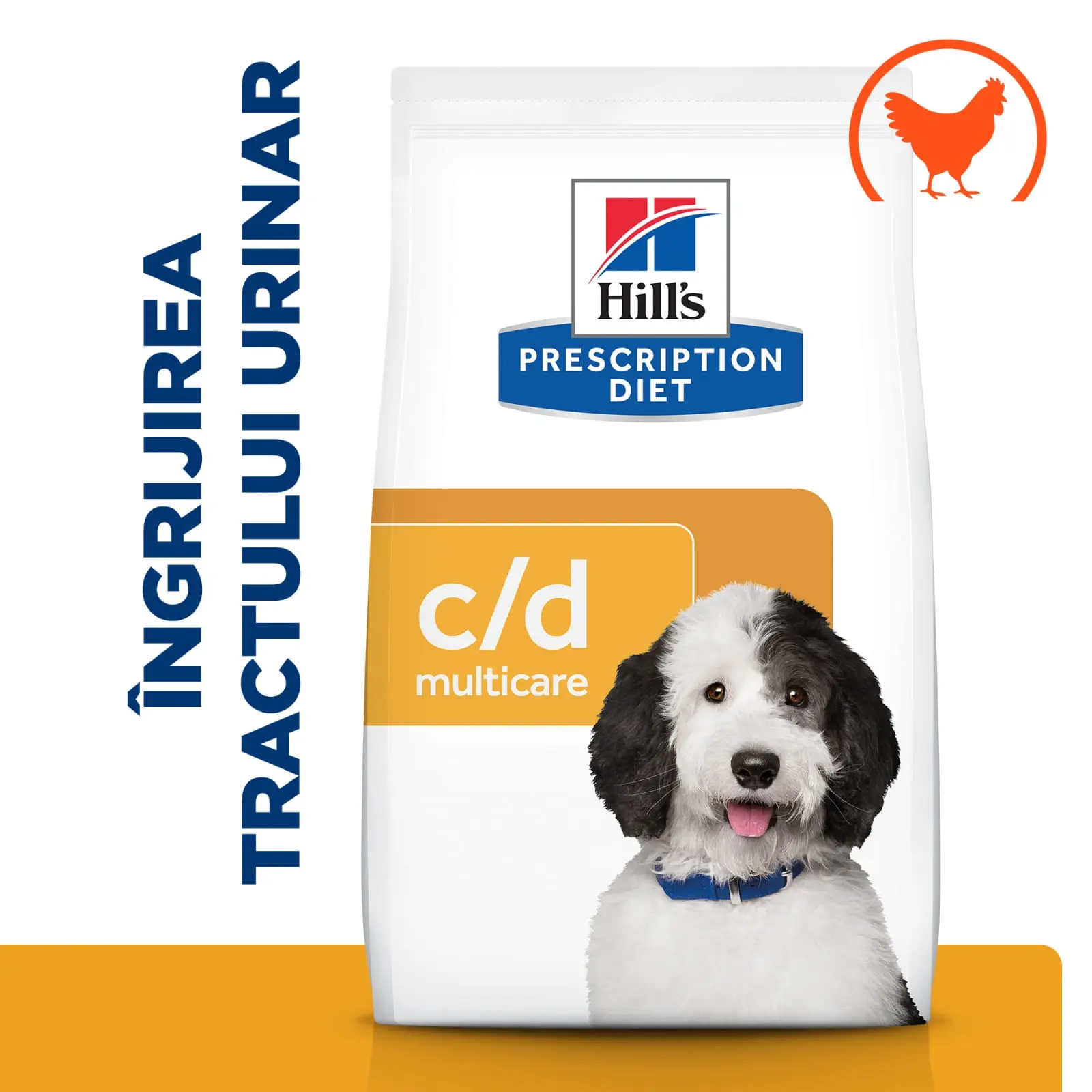 HILL'S Prescription Diet c/d Urinary Care, Pui, dieta veterinara caini, hrana uscata, sistem urinar, 4kg - Image 6