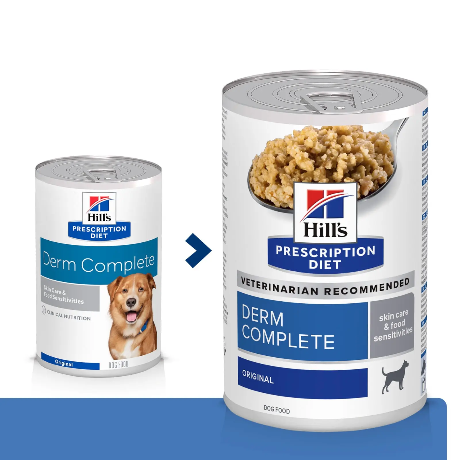 HILL'S Prescription Diet Derm Complete, XS-XL, Ou, dieta veterinara, conserva hrana umeda caini, piele & blana, (pate) HILL'S Prescription Diet Derm Complete, dieta veterinara caini, conserva hrana umeda, piele & blana, (in sos), bax, 370g x 6buc - Image 6