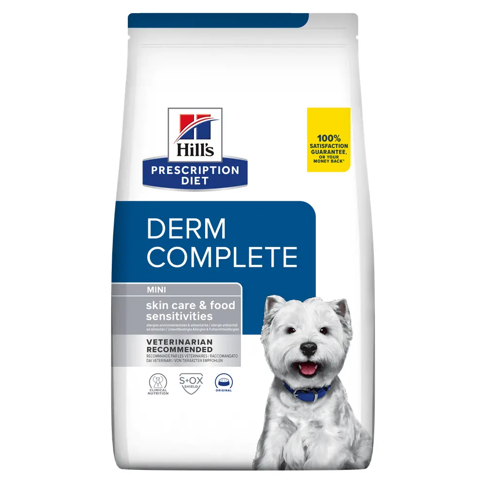 HILL'S Prescription Diet Derm Complete Mini, dieta veterinara caini, hrana uscata, afectiuni dermatologice HILL'S Prescription Diet Derm Complete Mini, dieta veterinara caini, hrana uscata, piele & blana, 6kg - Image 10