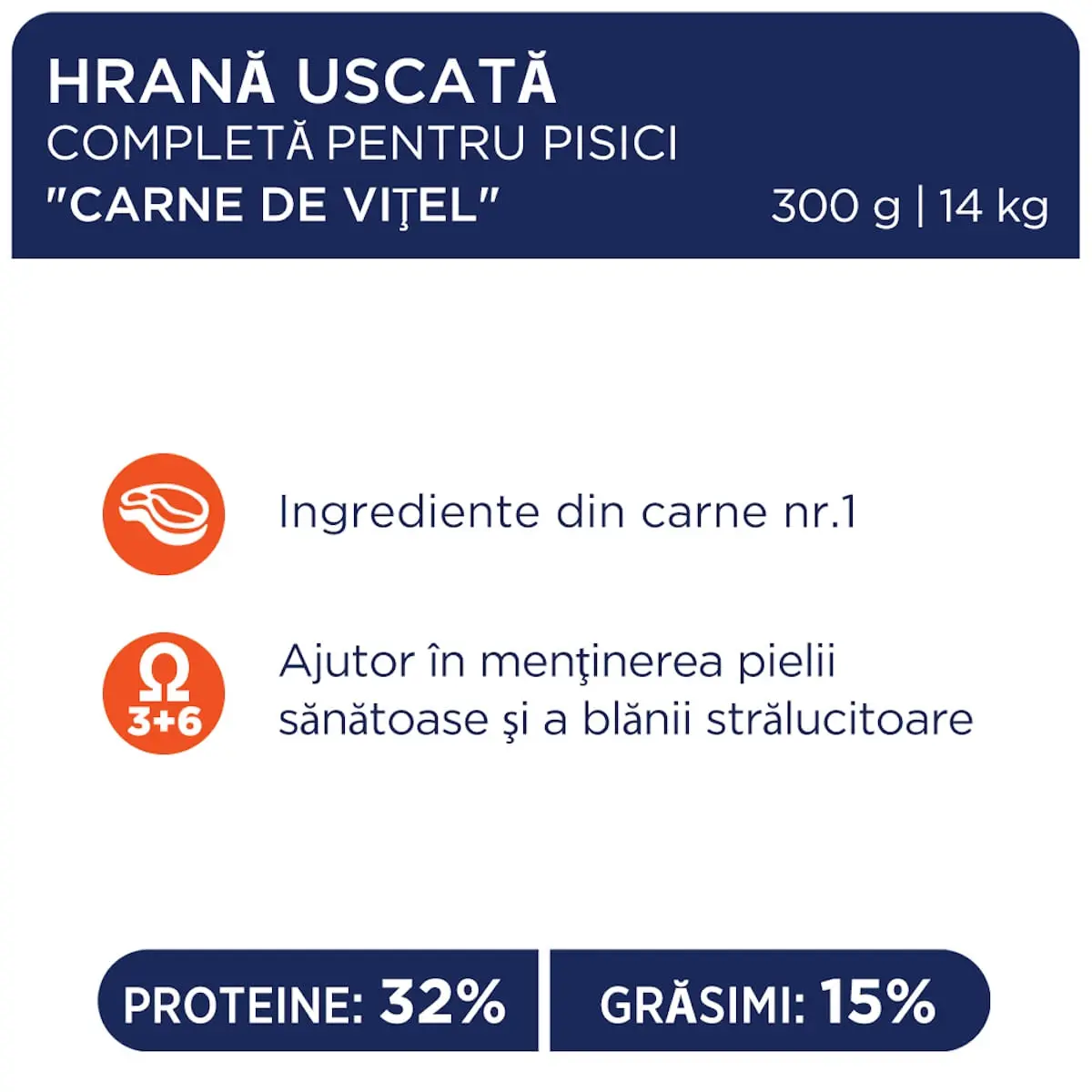 CLUB 4 PAWS Premium, Vita, hrana uscata pisici, 14kg - Image 2
