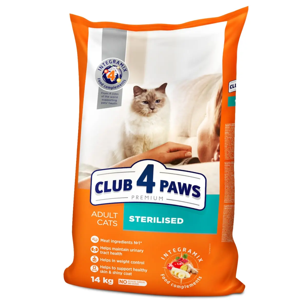 CLUB 4 PAWS Premium Sterilised, Pui, hrana uscata pisici sterilizate, 14kg - Image 3