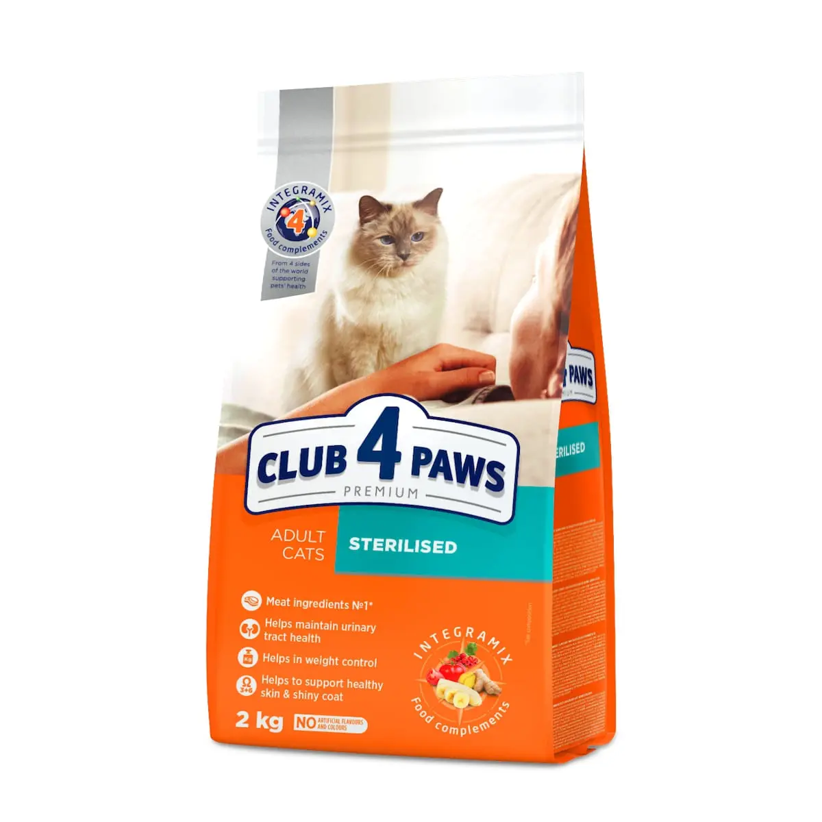 CLUB 4 PAWS Premium Sterilised, Pui, hrana uscata pisici sterilizate, 2kg - Image 2