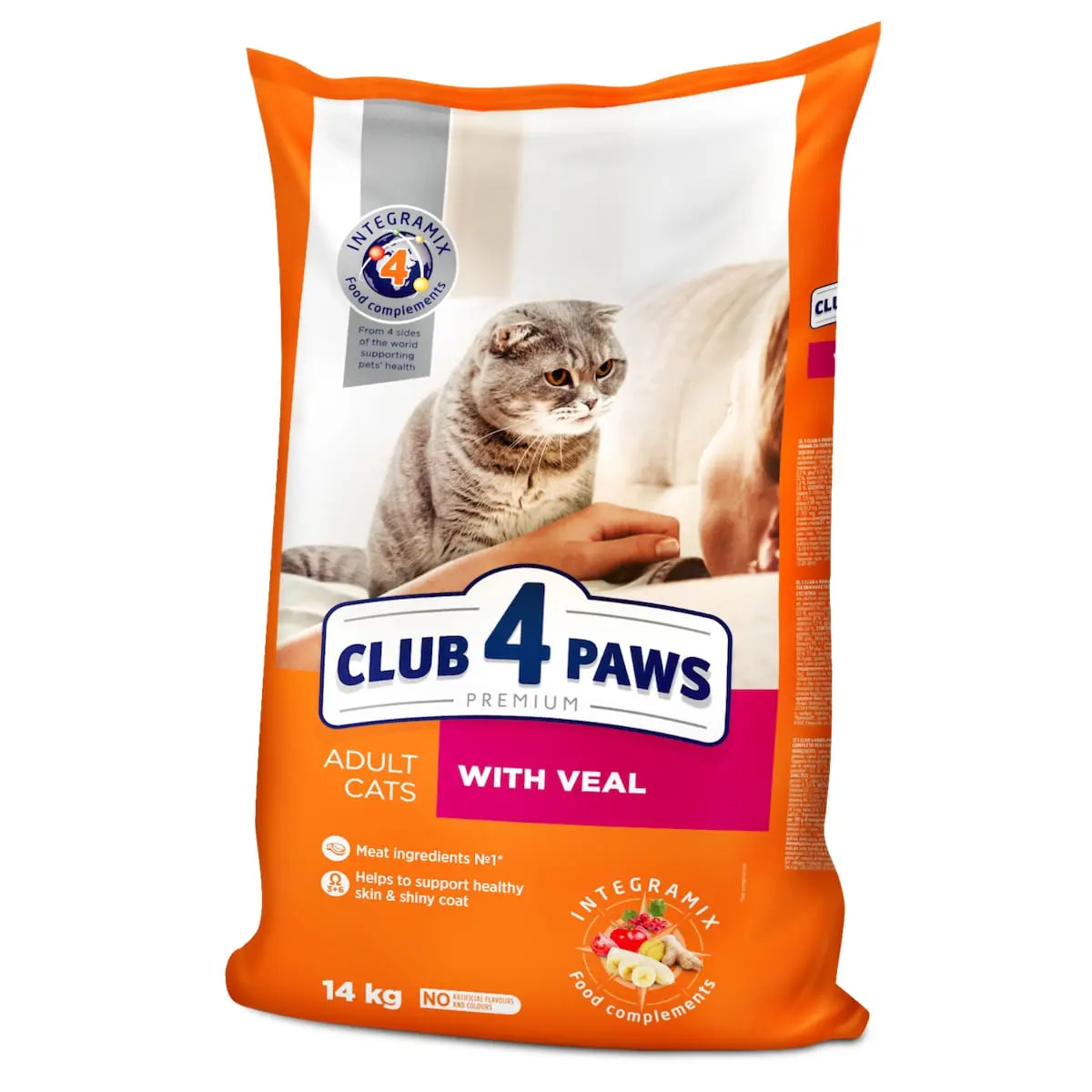 CLUB 4 PAWS Premium, Vita, hrana uscata pisici, 14kg - Image 5
