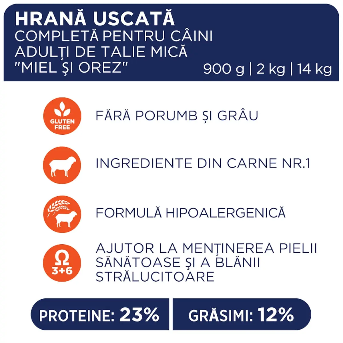 CLUB 4 PAWS Premium, XS-S, Miel si Orez, hrana uscata caini, alergii, 14kg - Image 2