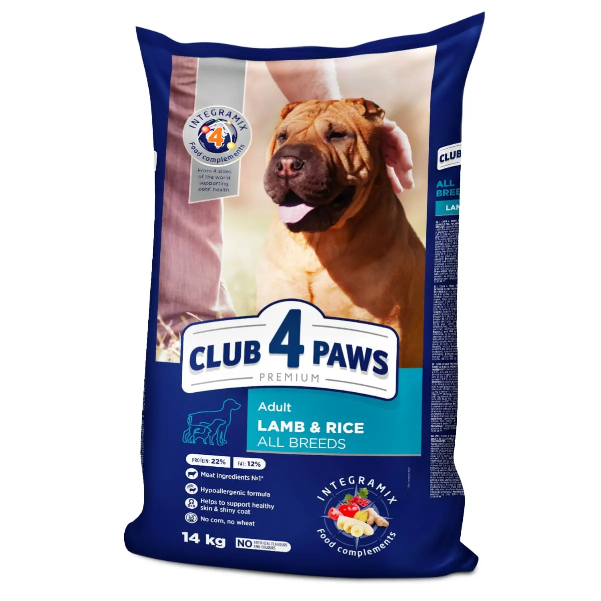 CLUB 4 PAWS Premium Hypoallergenic, Miel si Orez, hrana uscata caini, sensibilitati digestive, piele si blana CLUB 4 PAWS Premium, XS-XL, Miel si Orez, hrana uscata caini, alergii, 14kg