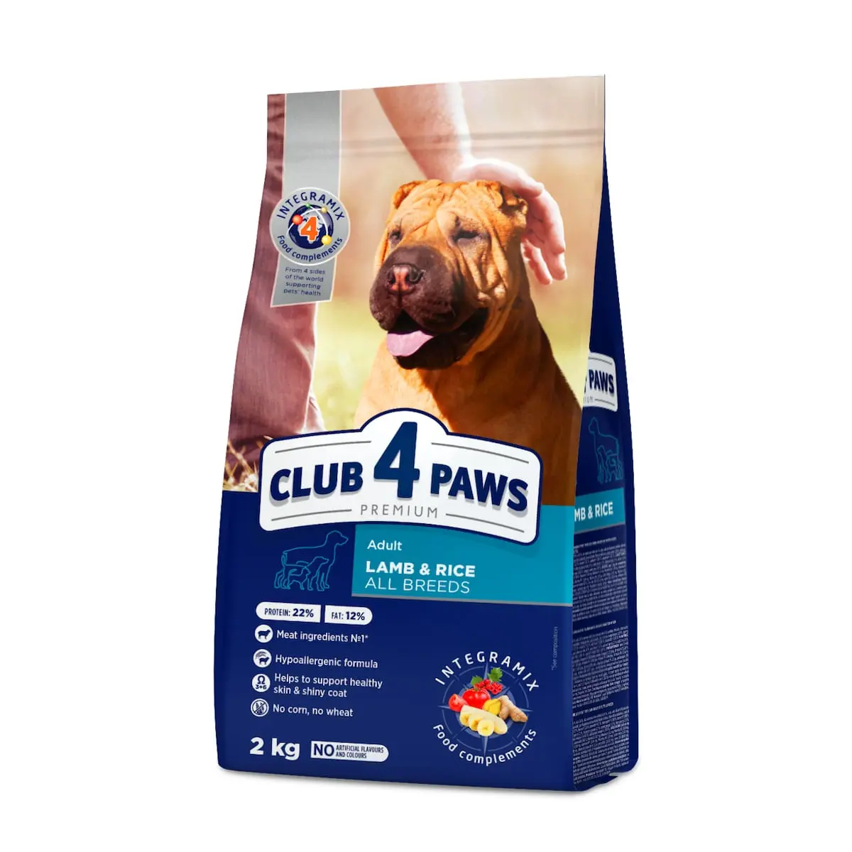 CLUB 4 PAWS Premium Hypoallergenic, Miel si Orez, hrana uscata caini, sensibilitati digestive, piele si blana CLUB 4 PAWS Premium, XS-XL, Miel si Orez, hrana uscata caini, alergii, 2kg