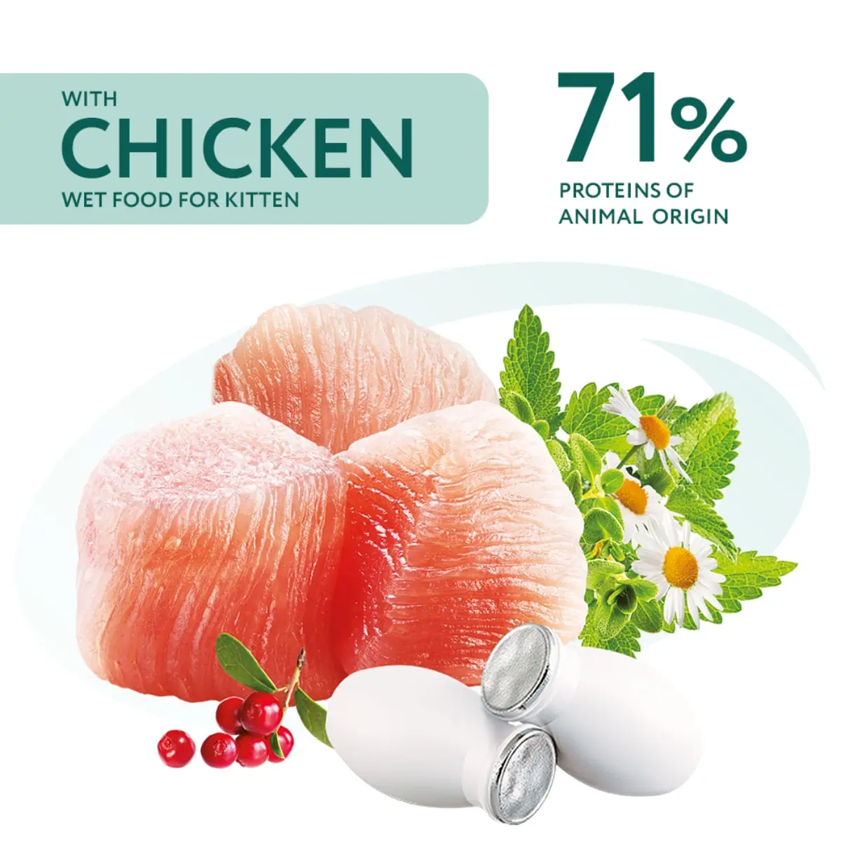 OPTIMEAL Kitten, Pui, hrana umeda pisici junior, (in sos) OPTIMEAL Kitten, Pui, plic hrana umeda pisici junior, (in sos), 85g - Image 6