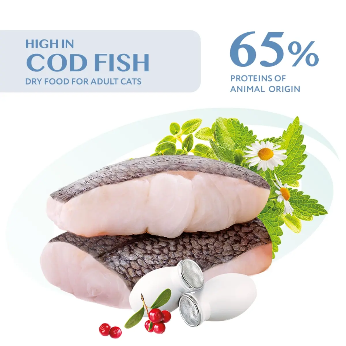 OPTIMEAL Extra Shine, Cod, hrana uscata pisici, piele si blana OPTIMEAL Extra Shine, Cod, hrana uscata pisici, piele & blana, 700g - Image 5