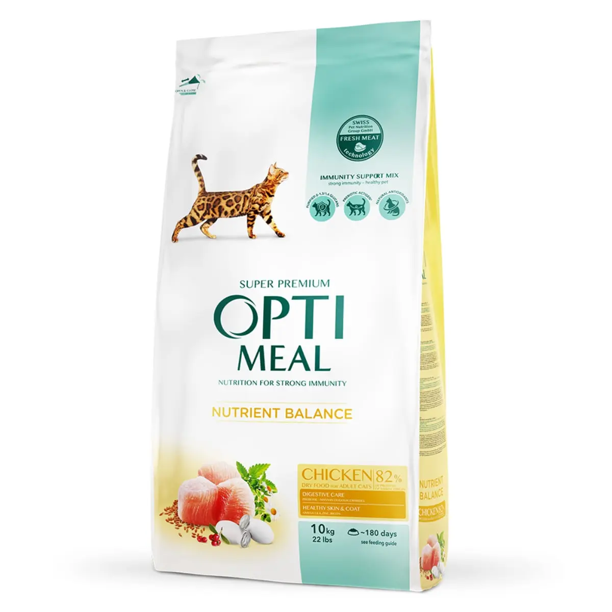 OPTIMEAL, Pui, hrana uscata pisici, 10kg - Image 2