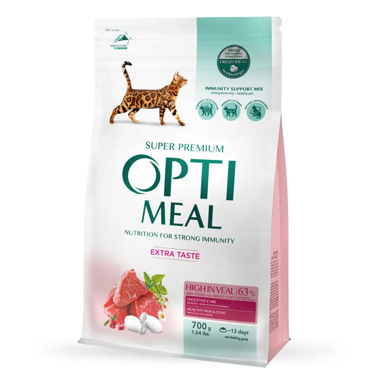 OPTIMEAL, Vita, hrana uscata pisici, 700g