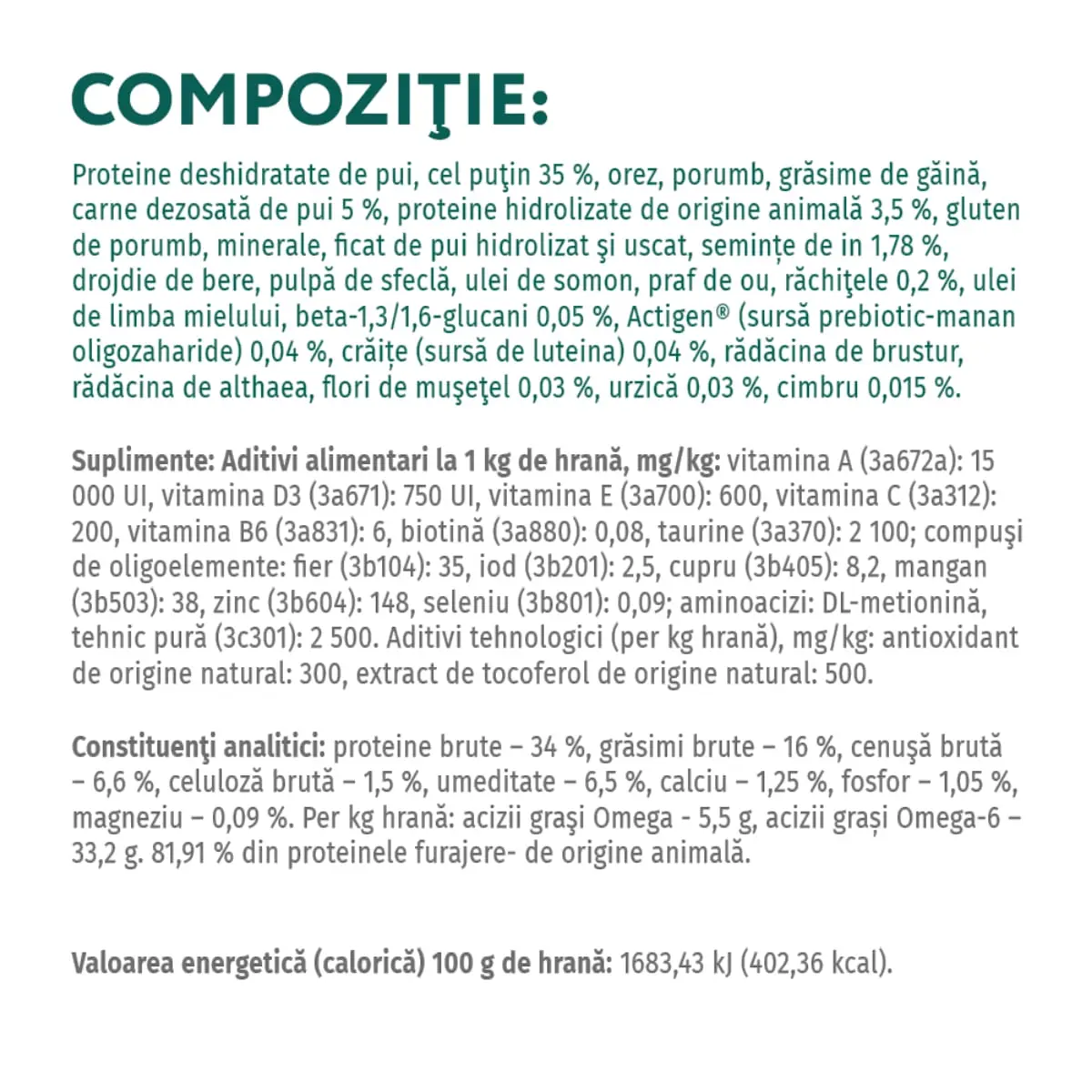 OPTIMEAL, Pui, hrana uscata pisici, 1.5kg - Image 4