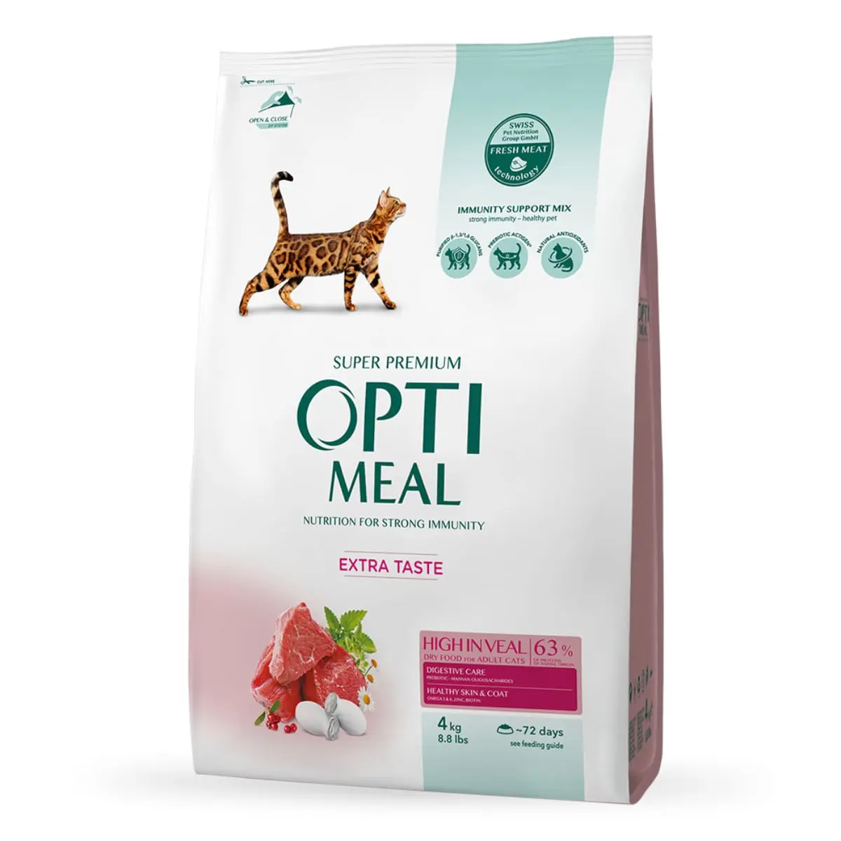 OPTIMEAL, Vita, hrana uscata pisici, 4kg - Image 5