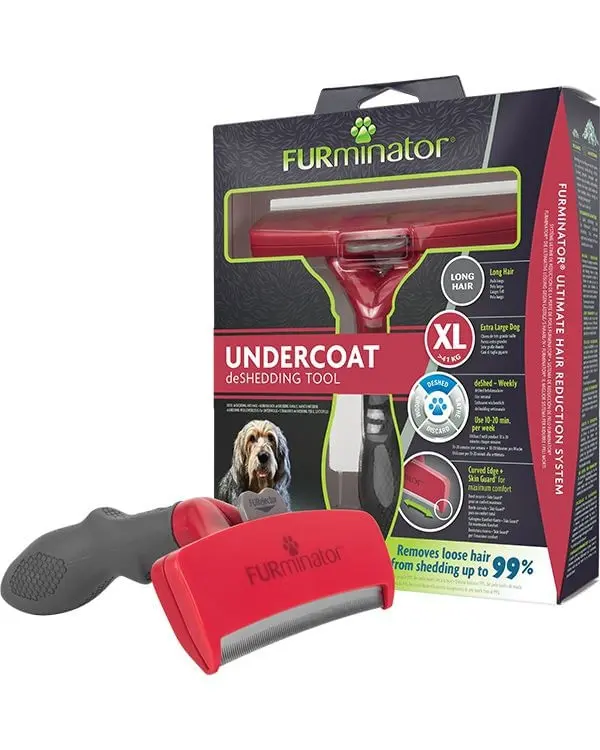 FURMINATOR, perie caini, par scurt, anti-naparlire, metal FURMINATOR, XL, perie caini, par scurt, anti-naparlire, metal