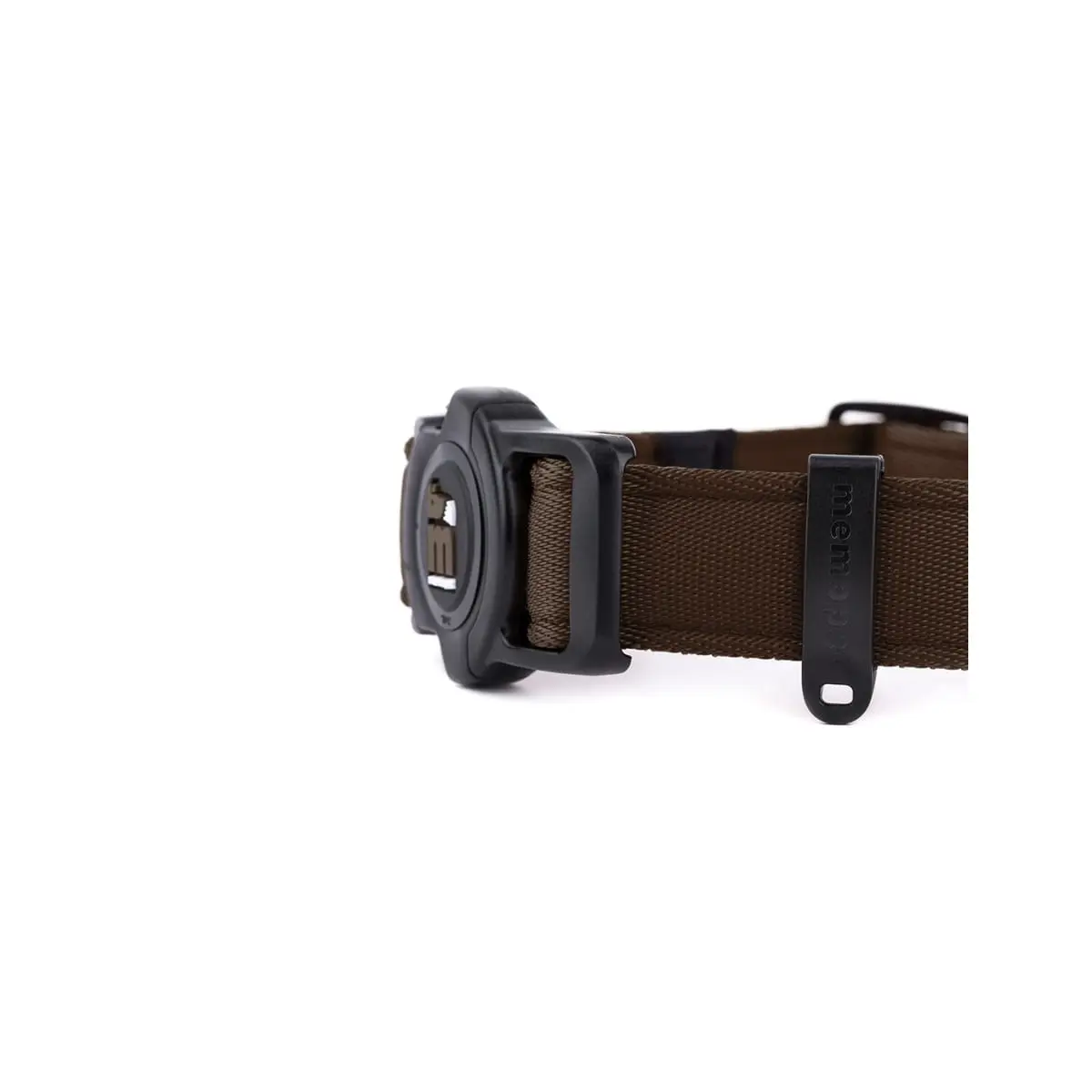 MYFAMILY Memopet, zgarda ajustabila cu NFC caini, textil, 26-37cm, maro - Image 3