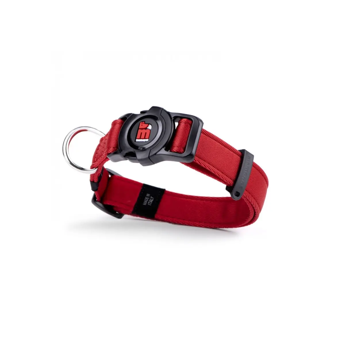 MYFAMILY Memopet, zgarda ajustabila cu NFC caini, textil, 44-68cm, rosu - Image 5
