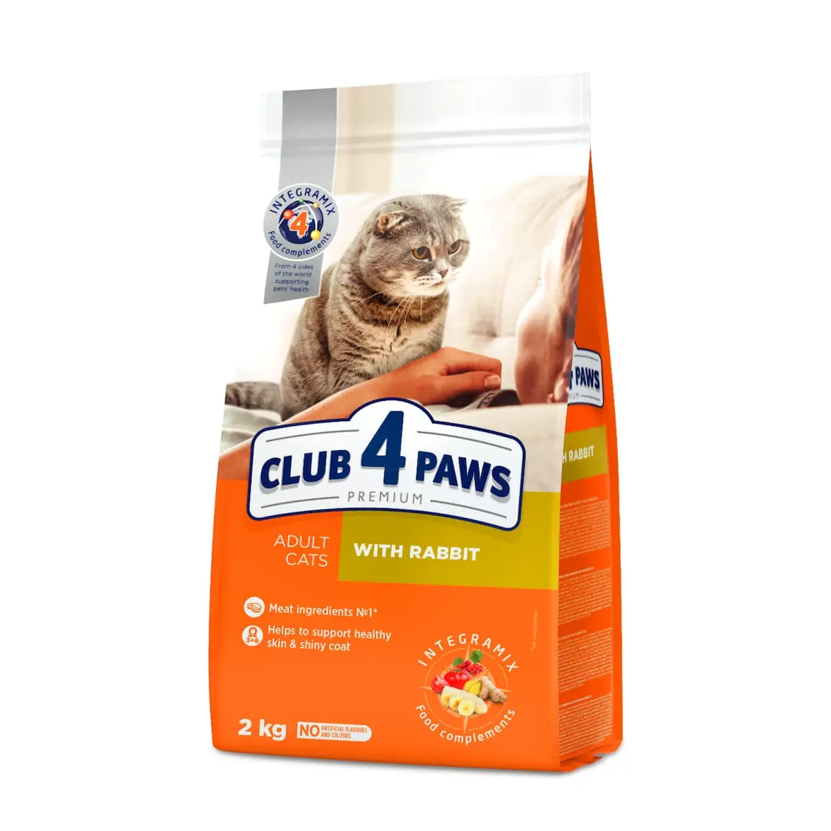 CLUB 4 PAWS Premium, Iepure, hrana uscata pisici, 2kg