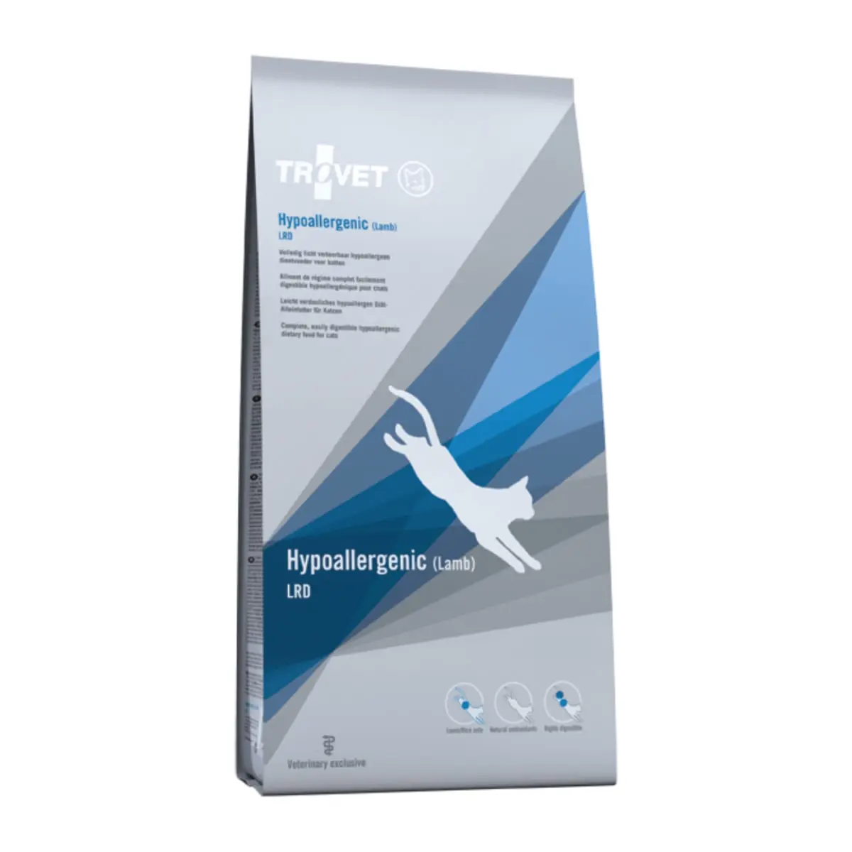 TROVET Cat Hypoallergenic LRD, Miel, dieta veterinara pisici, hrana uscata, afectiuni digestive si dermatologice, 3kg