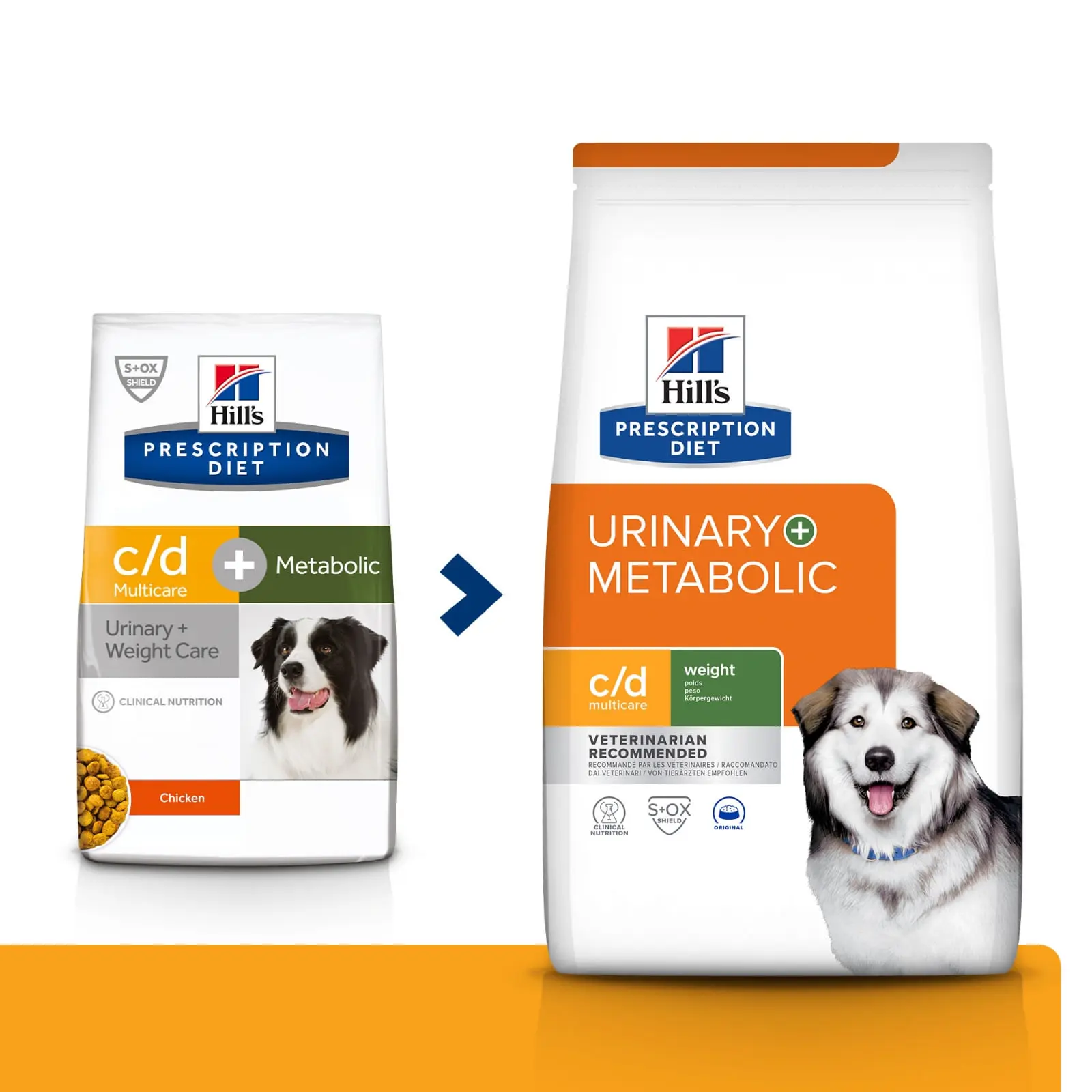 HILL'S Prescription Diet c/d Urinary + Weight Care + Metabolic, Pui, dieta veterinara caini, hrana uscata, afectiuni urinare si metabolice HILL'S Prescription Diet c/d Urinary + Metabolic, Pui, dieta veterinara caini, hrana uscata, sistem urinar, metabol