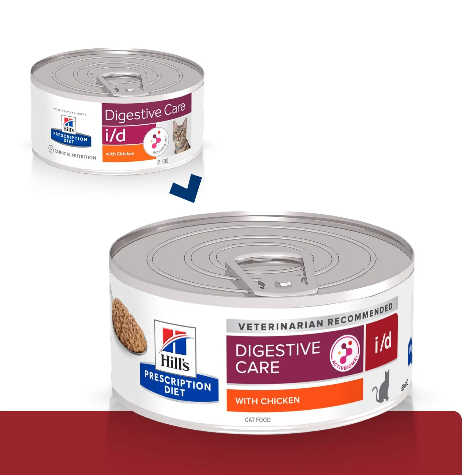 HILL'S Prescription Diet i/d Sensitive Digestive Care, Pui, dieta veterinara pisici, conserva hrana umeda, sistem digestiv, 156g - Image 5