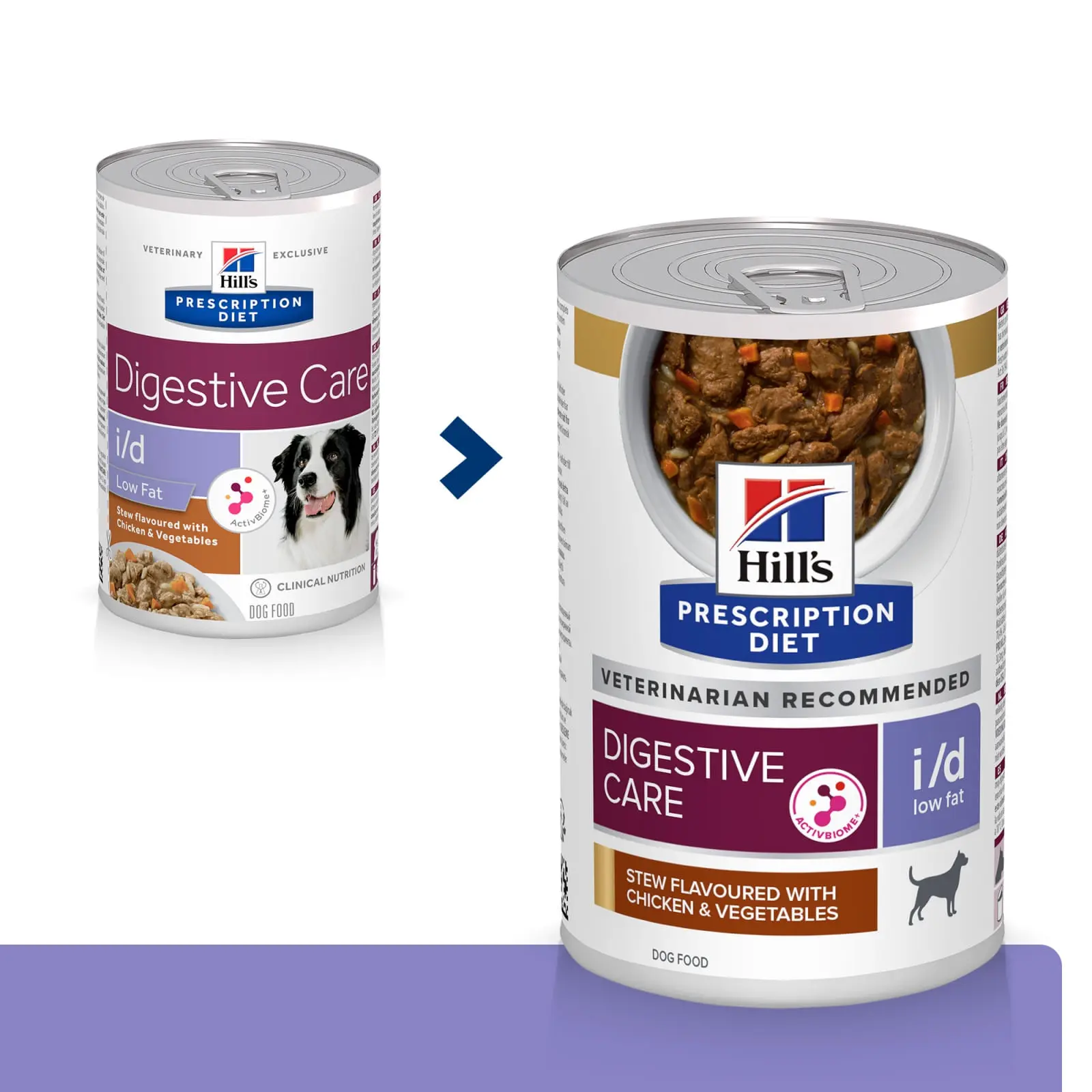 HILL'S Prescription Diet i/d Digestive Care Low Fat, Pui cu Legume, dieta veterinara caini, conserva hrana umeda, sensibilitati digestive HILL'S Prescription Diet i/d Digestive Care Low Fat, Pui cu Legume, dieta veterinara caini, conserva hrana umeda, si - Image 2