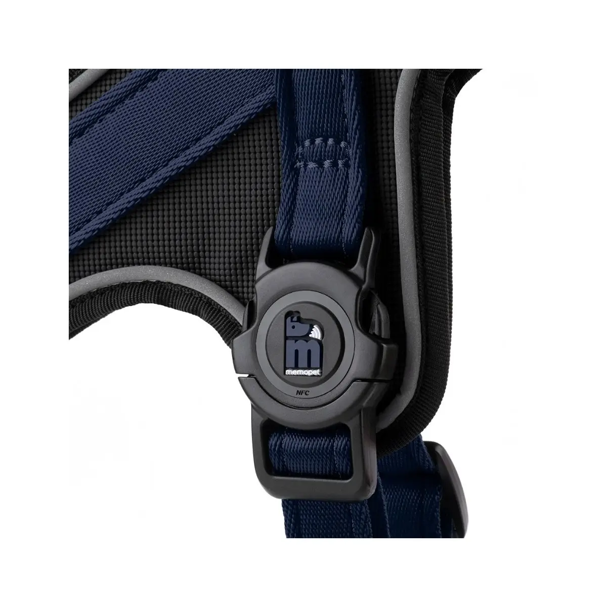 MYFAMILY Memopet, ham caini MYFAMILY Memopet, ham cu NFC caini, textil, M-L, 55-70cm, albastru inchis - Image 2