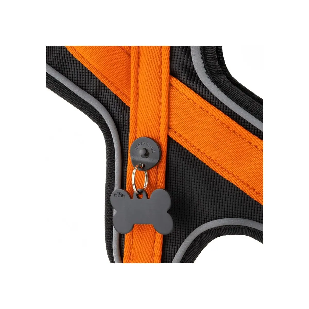 MYFAMILY Memopet, ham caini MYFAMILY Memopet, ham cu NFC caini, textil, XXL, 80-100cm, orange - Image 2