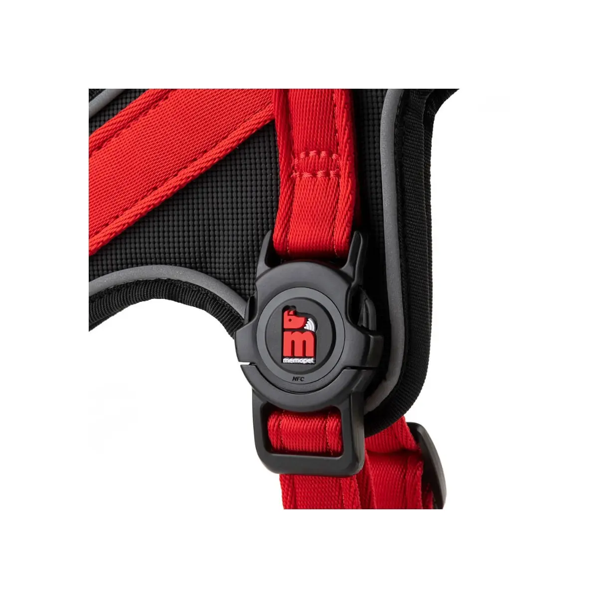 MYFAMILY Memopet, ham caini MYFAMILY Memopet, ham cu NFC caini, textil, S, 35-45cm, rosu - Image 2