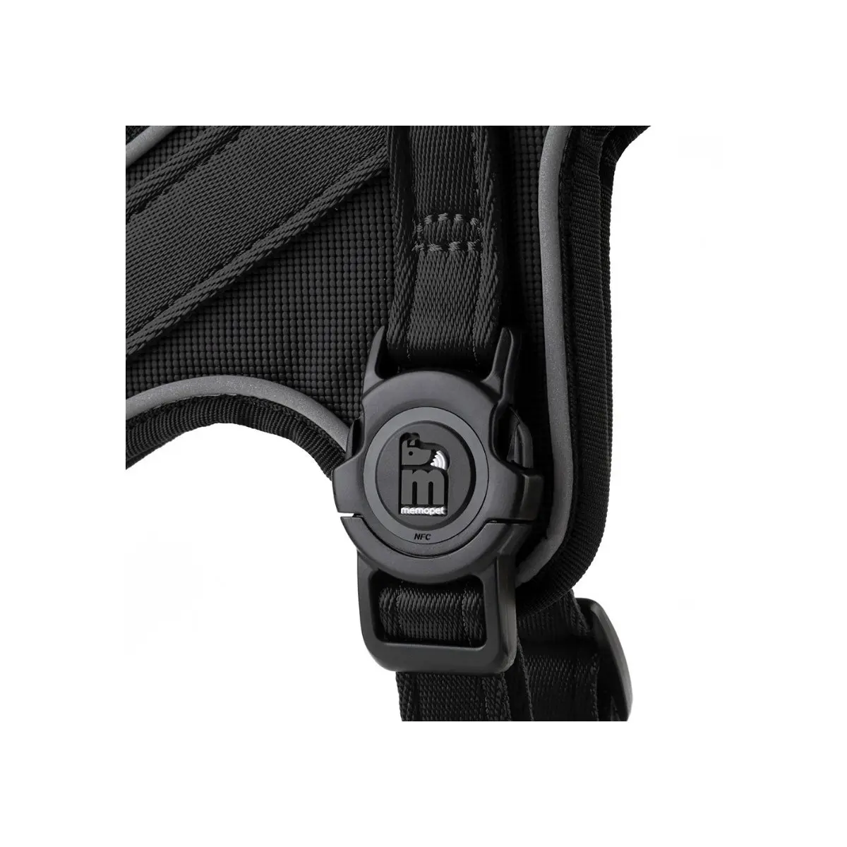 MYFAMILY Memopet, ham caini MYFAMILY Memopet, ham cu NFC caini, textil, S, 35-45cm, negru - Image 3