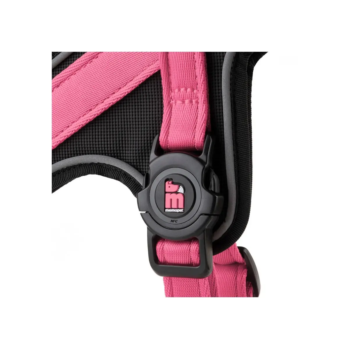 MYFAMILY Memopet, ham caini MYFAMILY Memopet, ham cu NFC caini, textil, M-L, 55-70cm, roz - Image 4