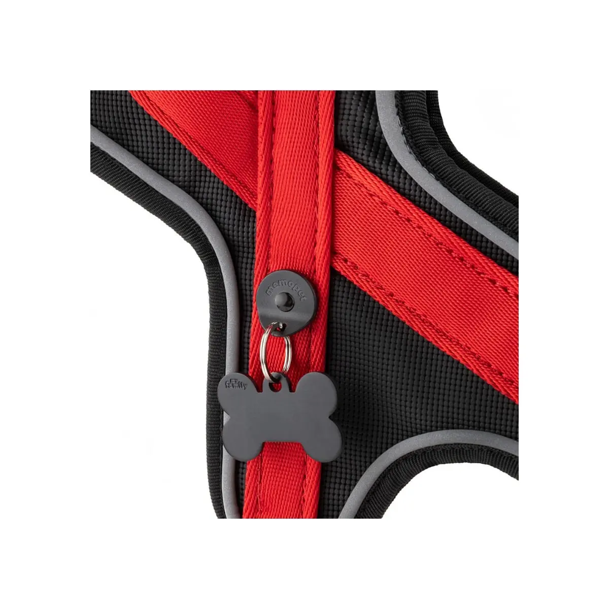 MYFAMILY Memopet, ham caini MYFAMILY Memopet, ham cu NFC caini, textil, M, 45-60cm, rosu - Image 4