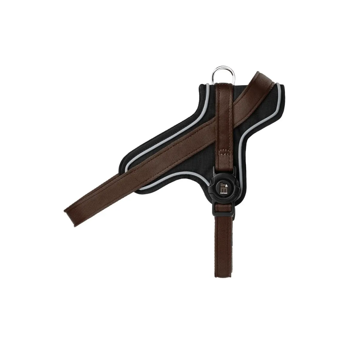 MYFAMILY Memopet, ham caini MYFAMILY Memopet, ham cu NFC caini, textil, M-L, 55-70cm, maro - Image 3