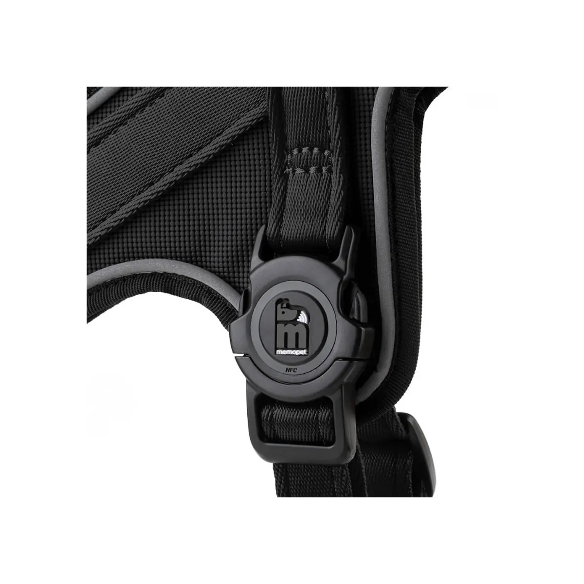 MYFAMILY Memopet, ham caini MYFAMILY Memopet, ham cu NFC caini, textil, M-L, 55-70cm, negru - Image 4