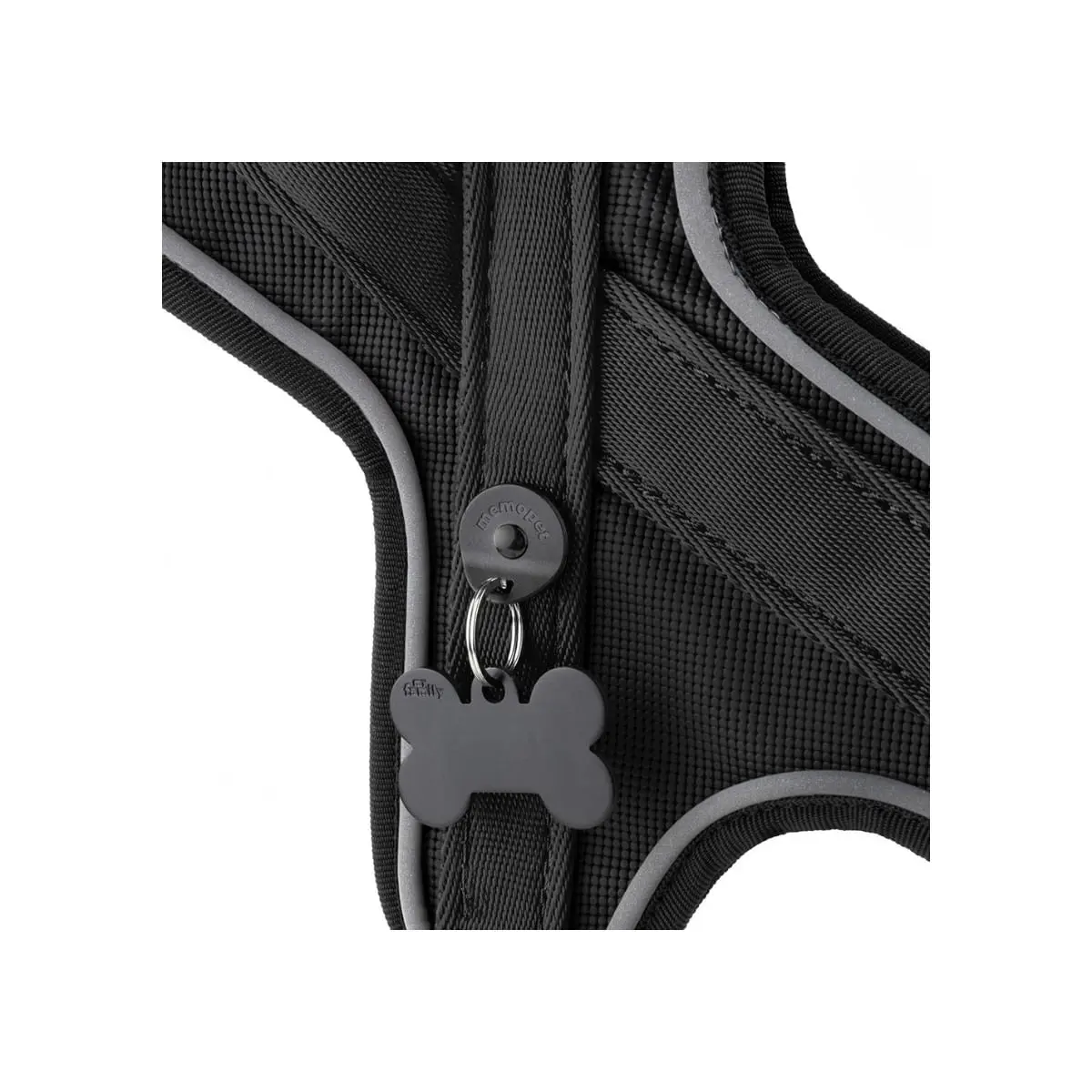 MYFAMILY Memopet, ham caini MYFAMILY Memopet, ham cu NFC caini, textil, M-L, 55-70cm, negru - Image 5