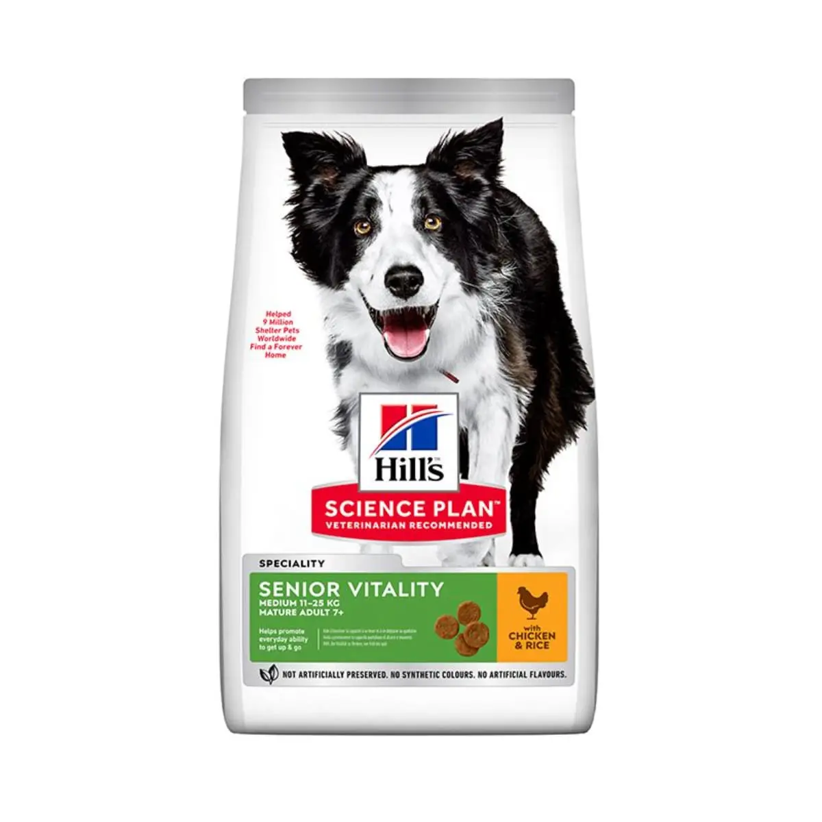 HILL'S SCIENCE PLAN Senior Vitality 7+, M, Pui, hrana uscata caini senior, 14kg