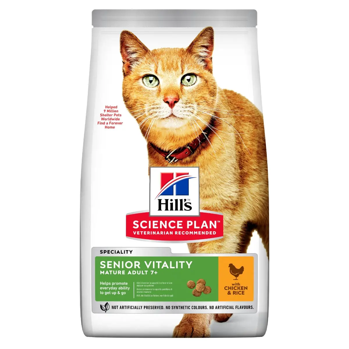 HILL'S SCIENCE PLAN Senior Vitality 7+, Pui, hrana uscata pisici senior, 1.5kg - Image 2