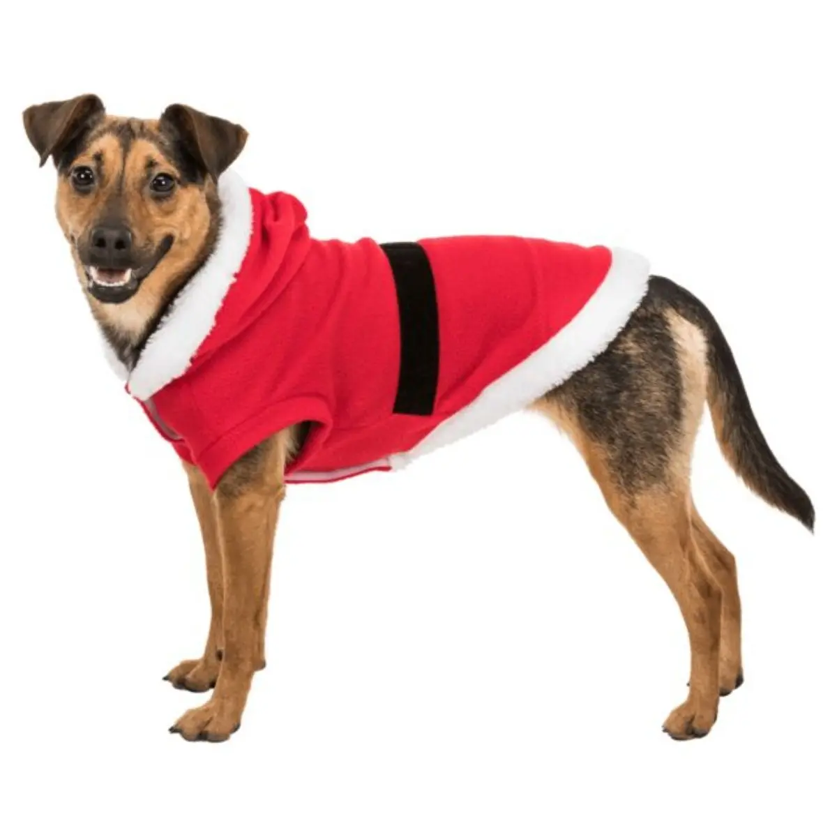 TRIXIE Christmas haina Mos Craciun caini, fleece, rosu TRIXIE Christmas haina Mos Craciun caini, XS, fleece, rosu, L: 30 cm Circumf: 44 cm - Image 2