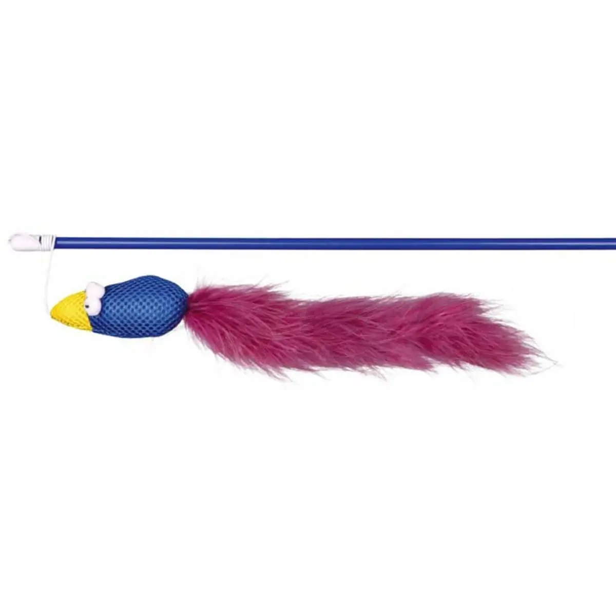 Trixie, jucarie undita cu pasare, pisici, catnip, multicolor, 50cm