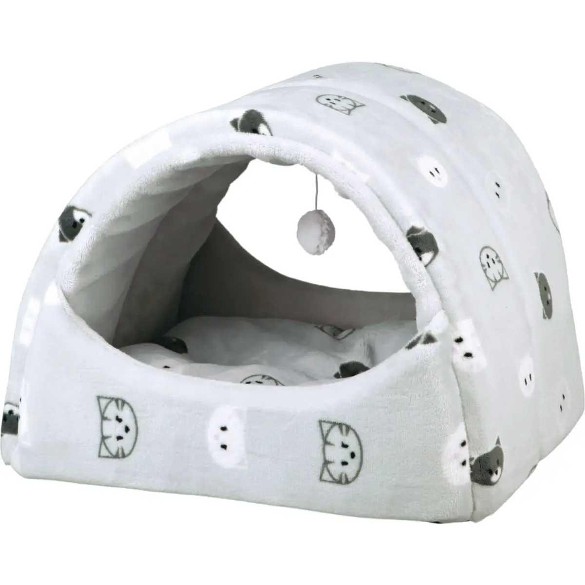 TRIXIE Culcus Mimi, cos asimetric pisici, poliester, alb, 42 x 35 x 35 cm - Image 2