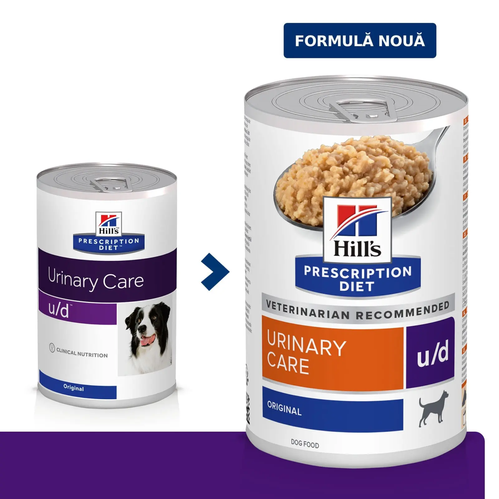 HILL'S Prescription Diet u/d Urinary Care, dieta veterinara caini, conserva hrana umeda, sistem urinar, 370g