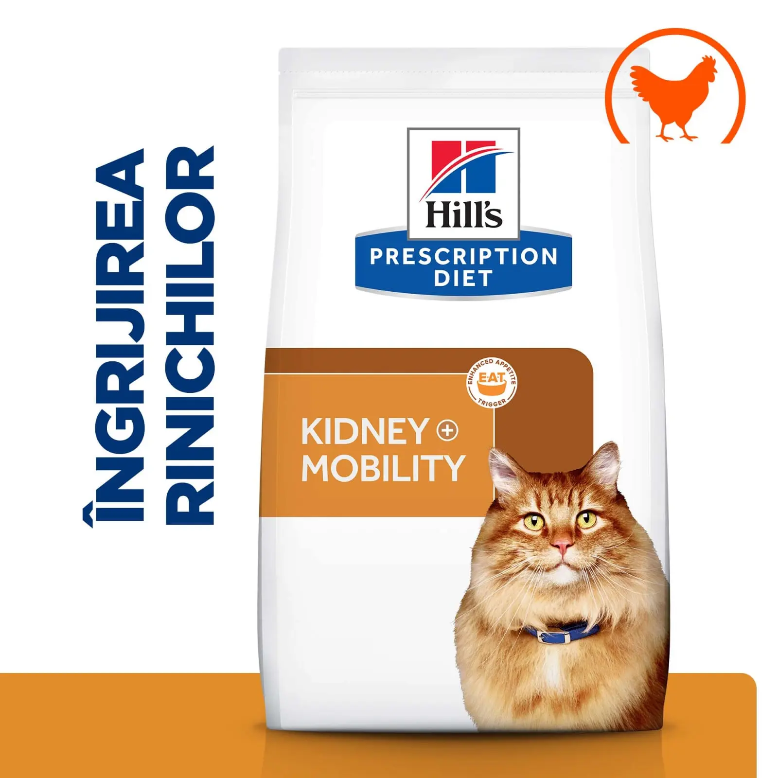 HILL'S Prescription Diet k/d+j/d Kidney Care + Mobility, Pui, dieta veterinara pisici, hrana uscata, afectiuni renale si articulare HILL'S Prescription Diet k/d+j/d Kidney Care + Mobility, Pui, dieta veterinara pisici, hrana uscata, sistem renal, sistem  - Image 8
